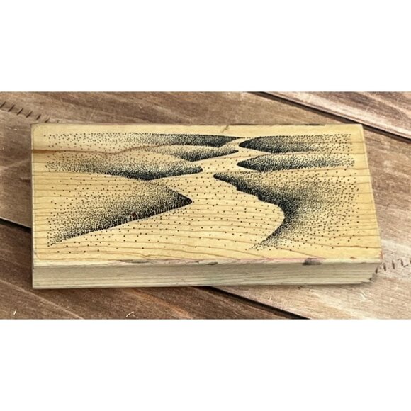 1993 STAMPSCAPES WOOD MOUNTED RUBBER STAMP - Picture 1 of 4